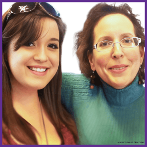 Suzanne Delonas (author) pictured with her former music teacher Dr. Allison Brewster Franzetti. This blog post tells the writer's personal story of how Dr. Franzetti used visual aids to teach rhythm and timing.